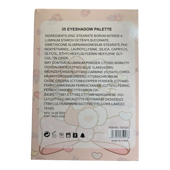Hello Kitty EyeShadow Palette 35 Stunning Colors - Picture 2 of 6